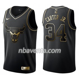 Camiseta Hombre Chicago Bulls Wendell Carter Jr. 34 Nike Negro Golden Edition Swingman